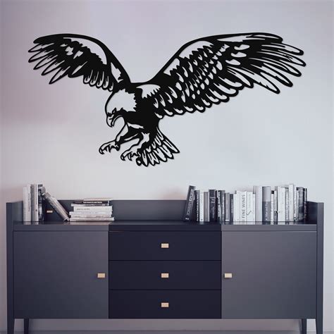 Metal Eagle Wall Decor 